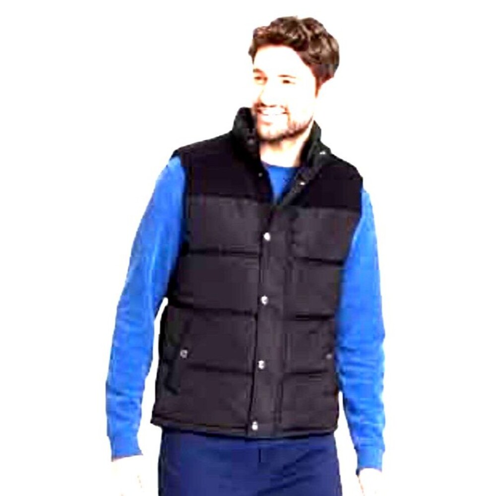 NEW Goodfellow & Co Men's Sz XL Black Midweight Puffer Sleeveless Jacket Vest